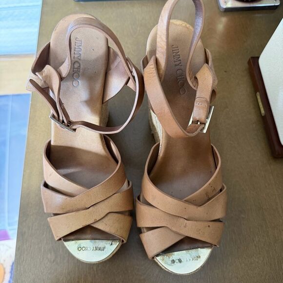 Jimmy Choo Pallet Espadrille Wedges Size 39.5 | 9.5 - Picture 5 of 9